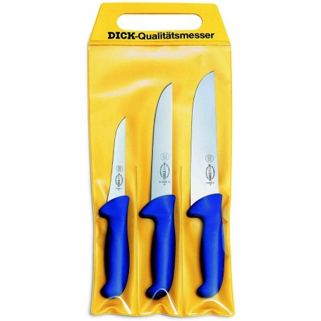 DICK SET COLTELLI DA MACELLAIO 3 PEZZI MADE IN GERMANY PROFESSIONALI 8255900