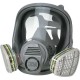 GAS MASK 3M 6800 CE FACIAL WITH POLYCARBONATE VISOR WITHOUT FILTERS