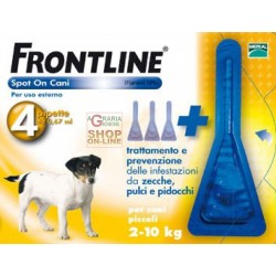 FRONTLINE ANTI-PARASITE, FLEA AND TICK SPOT-ON 2 - 10 KG. 4 PIPETTES