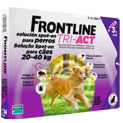FRONTLINE PESTICIDE FLEAS TICKS TRI-ACT 20 - 40 KG.